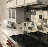 Image result for Mirror Kitchen Tiles