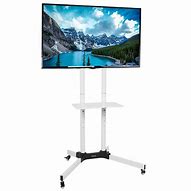 Image result for White Mobile TV Stand