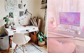 Image result for Aesthetic Desk Area