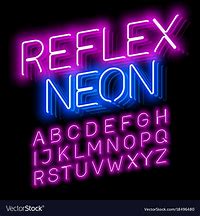 Image result for Neon Sign Font Free