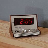 Image result for vintage digital alarm clocks color