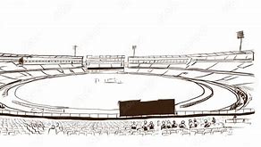 Image result for Cricket Stadium Concept Sketch