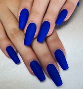 Image result for Royal Blue Matte Manicure