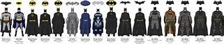 Image result for Batman Trilogy Suit Evolution