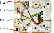 Image result for Wall Phone Jack Wiring
