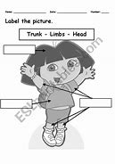 Image result for Human Body Parts Worksheets for Kids