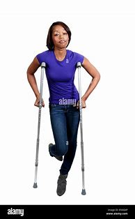 Image result for Beautiful Woman On Crutches
