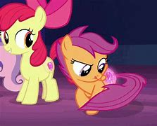 Image result for Applejack and Apple Bloom Laughing
