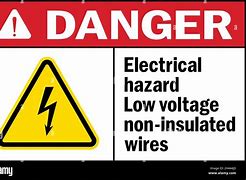 Image result for Low Voltage Sign