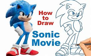Image result for How to Draw Sonic Movie 2