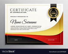 Image result for Certificate Gold and Red