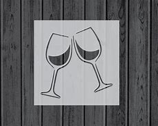 Image result for Wine Glass Stencil Template