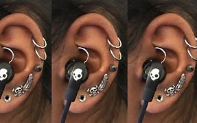 Image result for Earring Headphones