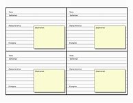 Image result for Vocabulary Card Template PDF