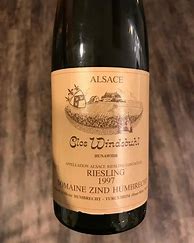 Image result for Zind Humbrecht Riesling Clos Windsbuhl Vendange Tardive