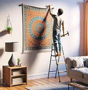 Image result for Hanging a Tapestry