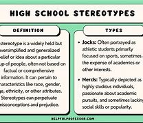 Image result for High School Stereotypes