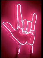 Image result for Pink Neon Man Sign