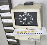 Image result for Time Card Clock