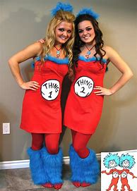 Image result for Thing 1 and 2 DIY Costumes