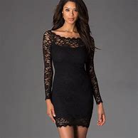 Image result for One Shoulder Black Lace Bodycon Dress