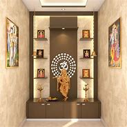 Image result for Divas in Pooja Room Design