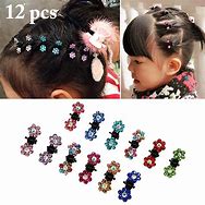 Image result for Mini Hair Clips Jeweled