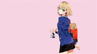 Image result for Anime Girl Looking Behind