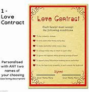 Image result for Love Contract Cartoon
