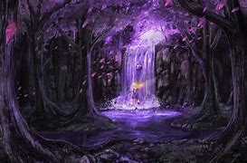 Image result for Anime Purple Forest