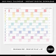 Image result for Printable Hanging Wall Calendar 2023