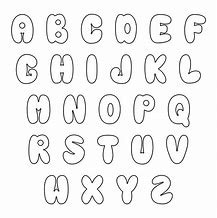 Image result for How to Draw Bubble Letters Alphabet