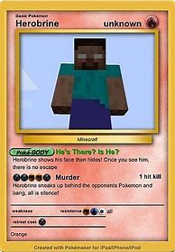 Image result for Memes Pokemon Card Minecraft