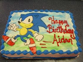 Image result for Sonic Birthday Sheet Cake