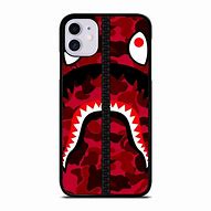 Image result for iPhone BAPE Case SE Red Smoll