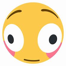 Image result for Flushed Pink Emoji