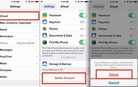 Image result for Delete iCloud Account