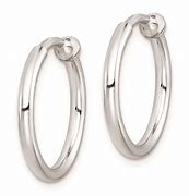 Image result for Small Silver Clip On Earrings