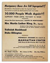 Image result for Poster About Bus Boycott