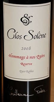 Image result for Clos Solene Hommage A Nos Pairs Reserve