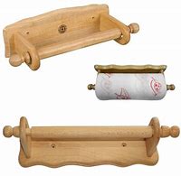 Image result for Wooden Kitchen Towel Holder