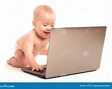 Image result for Happy Baby at Computer