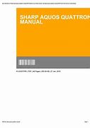 Image result for Sharp AQUOS Quattron Manual