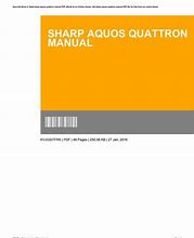 Image result for Sharp AQUOS Quattron Manual