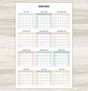 Image result for Academic Wall Calendar 2022 2023