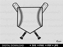 Image result for Baseball Bat and Home Plate SVG
