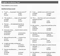 Image result for Vocabulary Test