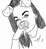 Image result for Cool Outline Drawings Girls