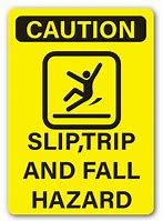 Image result for Slips Trips Falls and Symbols