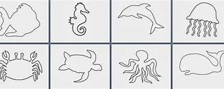 Image result for Simple Prinatbale Sea Creature Stencils